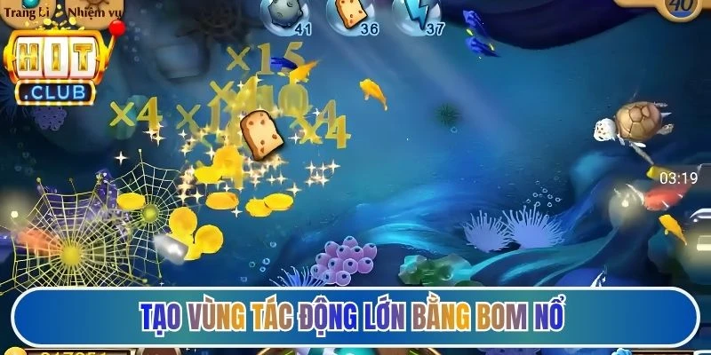 Tạo vùng tác động lớn bằng bom nổ