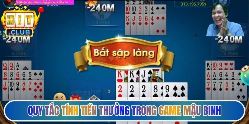 Quy tắc tính tiền thưởng trong game mậu binh