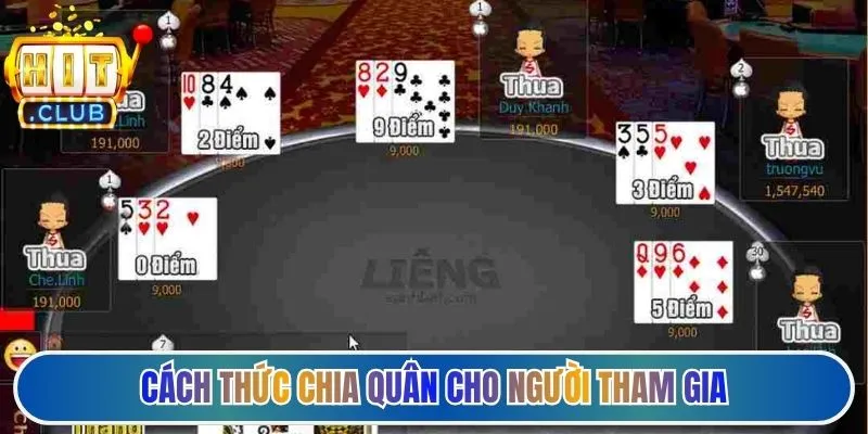 Cách thức chia quân cho người tham gia