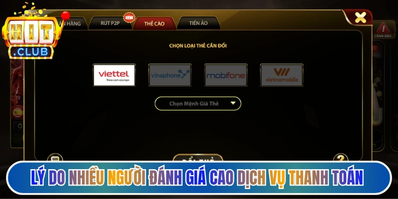 Lý do nhiều người đánh giá cao dịch vụ thanh toán của website