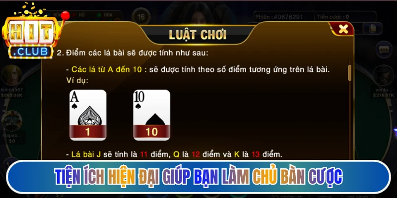 Tiện ích hiện đại giúp bạn làm chủ bàn cược