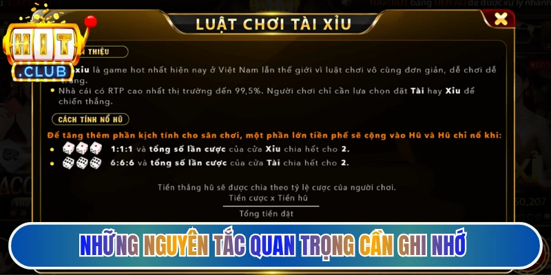 Những nguyên tắc quan trọng cần ghi nhớ